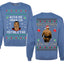Kith Me Under The Mithletoe Funny Lisp Front and Back Unisex Ugly Christmas Sweater Crewneck Sweatshirt