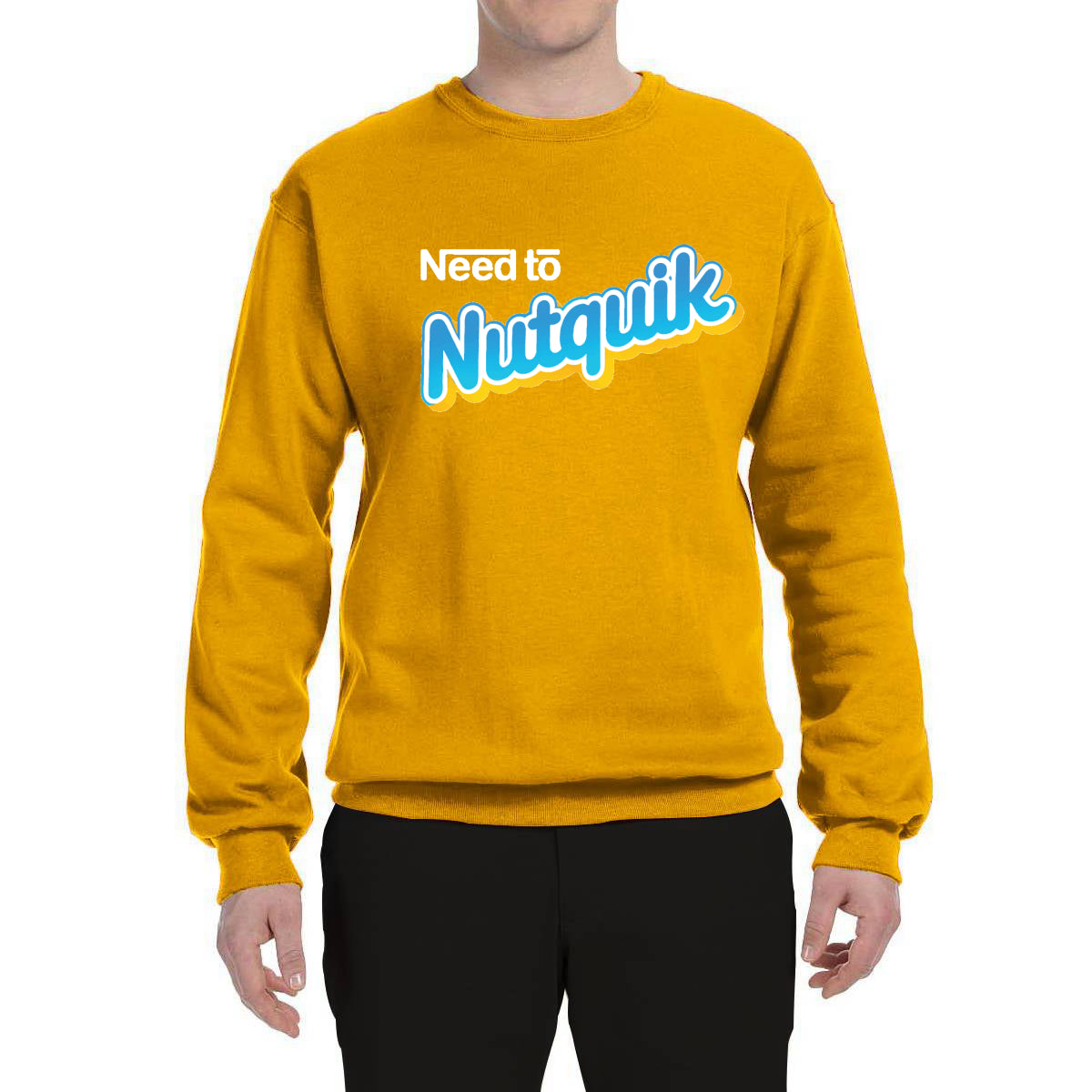 Nutquik Parody Funny  Humor Unisex Crewneck Sweatshirt