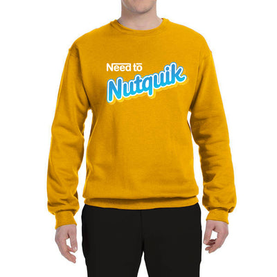 Nutquik Parody Funny  Humor Unisex Crewneck Sweatshirt