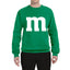 Letter M Graphic Novelty Funny Costume Halloween Unisex Crewneck Sweatshirt