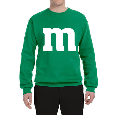 Letter M Graphic Novelty Funny Costume Halloween Unisex Crewneck Sweatshirt