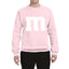 Letter M Graphic Novelty Funny Costume Halloween Unisex Crewneck Sweatshirt