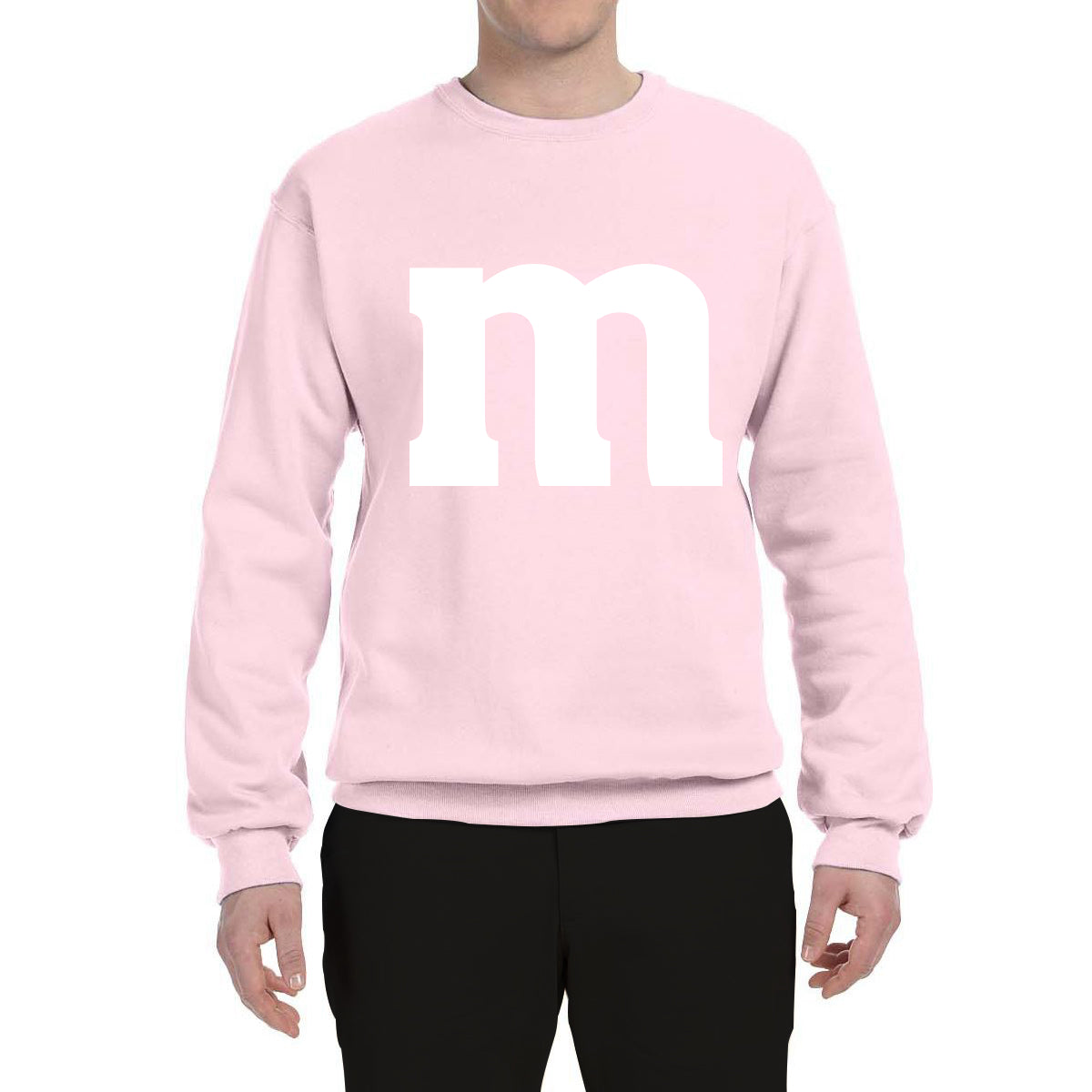 Letter M Graphic Novelty Funny Costume Halloween Unisex Crewneck Sweatshirt