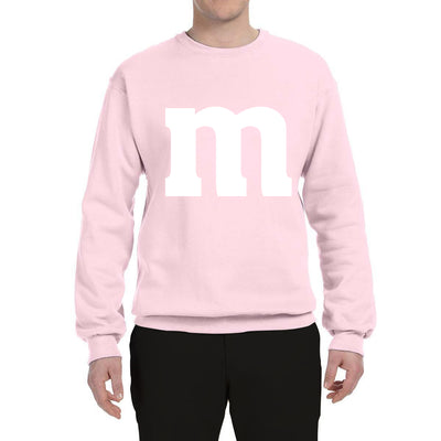 Letter M Graphic Novelty Funny Costume Halloween Unisex Crewneck Sweatshirt