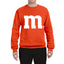 Letter M Graphic Novelty Funny Costume Halloween Unisex Crewneck Sweatshirt
