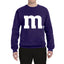 Letter M Graphic Novelty Funny Costume Halloween Unisex Crewneck Sweatshirt