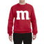 Letter M Graphic Novelty Funny Costume Halloween Unisex Crewneck Sweatshirt