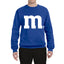 Letter M Graphic Novelty Funny Costume Halloween Unisex Crewneck Sweatshirt