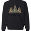 Merry Christmas Gold Glitter Christmas Tree Design, Unisex Christmas Sweater, Crewneck Sweatshirts