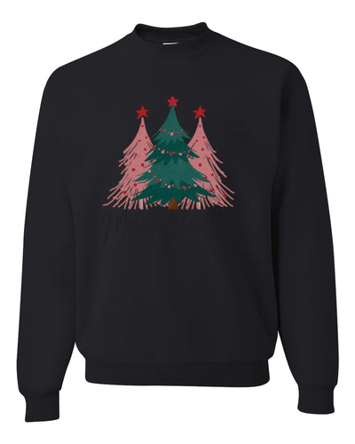 Merry Christmas Tree, Cute Holiday Design, Unisex Christmas Sweater, Crewneck Sweatshirts