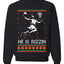 He Is Rizzin, Unisex Ugly Christmas Sweater, Crewneck Sweatshirts