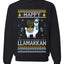 Happy Llamakkah, Unisex Ugly Christmas Sweater, Crewneck Sweatshirts