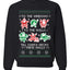 To The Windows To The Walls Till Santa Decks These Halls, Unisex Ugly Christmas Sweater, Crewneck Sweatshirts
