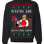 I'm Eating Junk and Watching Rubbish 90s Movie Ice Cream Ugly Christmas Sweater Crewneck Sweatshirt