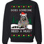 Does Someone Need a Hug? Cute Raccoon Ugly Christmas Sweater Crewneck Sweatshirt