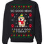Good News I Saw a Dog Today Funny Ugly Christmas Sweater Crewneck Sweatshirt