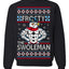 Frosty the Swoleman Funny Workout Lifting Snowman MovieUgly Christmas Sweater Crewneck Sweatshirt