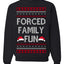 Forced Family Fun, Xmas Holiday Funny Ugly Christmas Sweater Crewneck Sweatshirt