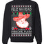 Feliz Navidad Puro Pinche Pari Funny Spanish Song Ugly Christmas Sweater Crewneck Sweatshirt