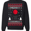 Merry Swishmas Basketball Sports Ugly Christmas Sweater Crewneck Sweatshirt