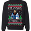 I'm Cold Too Funny Classic 70s Show Damn Jackie Ugly Christmas Sweater Crewneck Sweatshirt