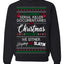 Serial Killer Docs or Christmas Movies Slaying Sleighing Ugly Christmas Sweater Crewneck Sweatshirt