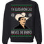 Ya Llegaron Las Nieves De Enero Chalino January Snow Ugly Christmas Sweater Crewneck Sweatshirt