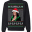 Kamala La La Funny Santa Hat Classic Xmas Song Carol Ugly Christmas Sweater Crewneck Sweatshirt