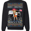 Donald Trump Merry Christmas Merica's Full Garbage Truck Ugly Christmas Sweater Crewneck Sweatshirt
