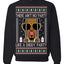 There Ain't No Party Like a Diddy Party Funny Classic Ugly Christmas Sweater Crewneck Sweatshirt