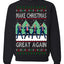 Make Christmas Great Again Shimmy Dance USA President Ugly Christmas Sweater Crewneck Sweatshirt