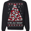 Is This Jolly Enough? Skeleton Skull Christmas Tree Ugly Christmas Sweater Crewneck Sweatshirt