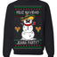 Feliz Navidad Juana Party Funny Spanish Drinking Cerveza Ugly Christmas Sweater Crewneck Sweatshirt
