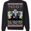 Doge Elf Around and Find Out Trump Elon Vivek MAGA Ugly Christmas Sweater Crewneck Sweatshirt