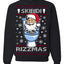 Skibidi Rizzmas Funny Toilet Video Viral Brain Rot Meme, Gen Z Alpha Slang Brainrot Memes Ugly Christmas Sweater Crewneck Sweatshirt