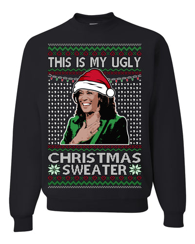 This Is My Ugly Sweater Funny Santa Kamala Harris Ugly Christmas Sweater