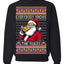 Everybody Knows the Rules Funny Santa Claus Pizza Score Ugly Christmas Sweater