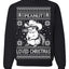 Peanut Loved Christmas RIP Funny Viral Squirrel Meme Ugly Christmas Sweater Crewneck Sweatshirt