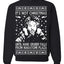It's Not Christmas Until Hans Gruber Falls From Nakatomi Ugly Christmas Sweater Crewneck Sweatshirt