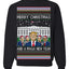 Merry Christmas and a MAGA New Year 2025 Ugly Christmas Sweater Crewneck Sweatshirts