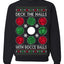 Deck the Halls with Bocce Balls, Funny Classic Italy Italian Sports Ugly Christmas Sweater Crewneck Sweatshirts
