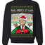 Make America Lit Again Funny Trump 2024 White House MAGA Ugly Christmas Sweater Crewneck Sweatshirt