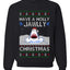 Have a Holly Jawlly Christmas, Cute Shark, Ugly Christmas Sweater, Crewneck Sweatshirts