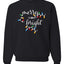 Merry and Bright Christmas Lights, Cute Festive Colorful Christmas Design, Ugly Christmas Unisex Sweater, Crewneck Sweatshirts