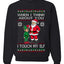 When I Think About You I Touch My Elf, Unisex Ugly Christmas Sweater, Crewneck Sweatshirts