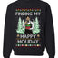 Finding My Happy Holiday, Unisex Ugly Christmas Sweater, Crewneck Sweatshirts
