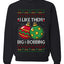 Big and Bobbing, Funny Unisex Ugly Christmas Sweater Crewneck Sweatshirts