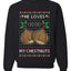 He Loves my Chestnuts, Unisex Ugly Christmas Sweater Crewneck Sweatshirts