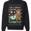 I'm A Freak On The Sheets, Unisex Ugly Christmas Sweater, Crewneck Sweatshirts