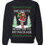Hold My Package, Funny Unisex Ugly Christmas Crewneck Sweatshirts